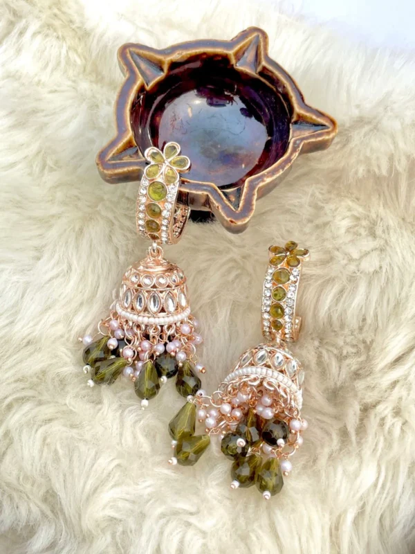 green jhumka