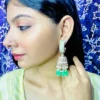 green jhumka