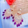 rahima trending earrings Purple Flirty
