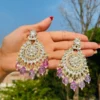 purple earring , traditional earring
