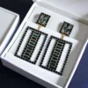 black earrings, western earrings , earrings