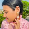 korean earrings, studs, earrings