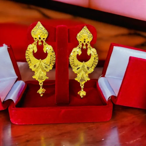 city gold earrings, city gold jhumka, jhumka, gold, gold jhumka, gold earrings