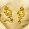 city gold earrings, city gold jhumka, jhumka, gold, gold jhumka, gold earrings