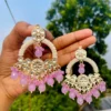 neeti chandbali, purple chandbali, purple earrings, chandbali, trending earrings