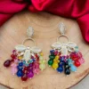 Multi chandbali, chandbali, Bollywood inspired earrings, Bollywood inspired chandbali, Multi earrings