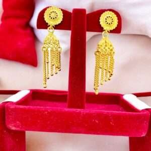 wearable jewells, city gold, city gold earrings, gold earrings, chandbali, gold chandbali