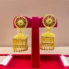 wearable jewells, city gold, city gold earrings, gold earrings, chandbali, gold chandbali