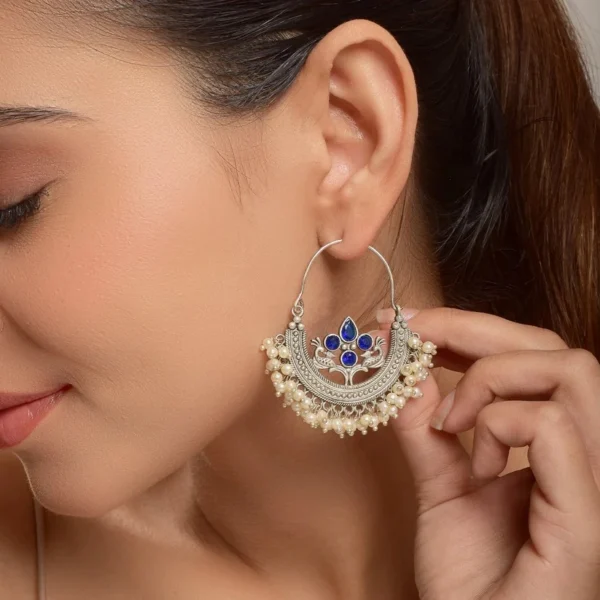 CHANDBALI, CHANDBALI EARRINGS, LUBNA, LUBNA EARRING, REPLICA, REPLICA EARRING, WEARABLE JEWELLS