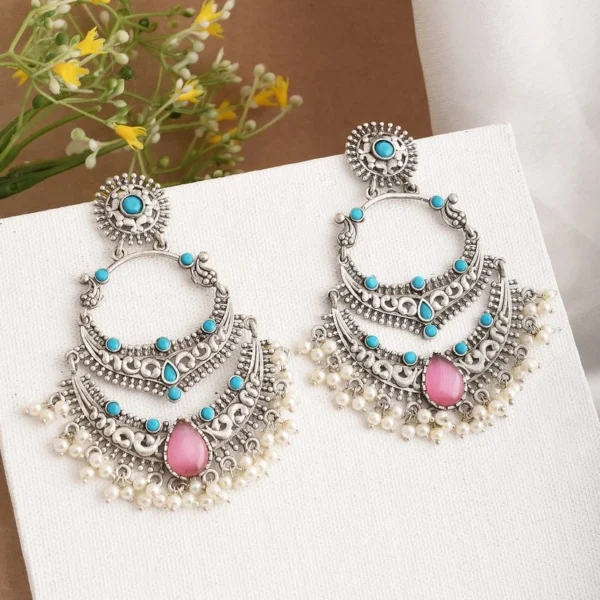 CHANDBALI, CHANDBALI EARRINGS, zainab, Zainab Earrings EARRING, REPLICA, REPLICA EARRING, WEARABLE JEWELLS