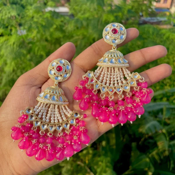 Rani earrings, pakistani earring, pakistani earrings, wearable jewells, wearable jewel, puja sale, sale