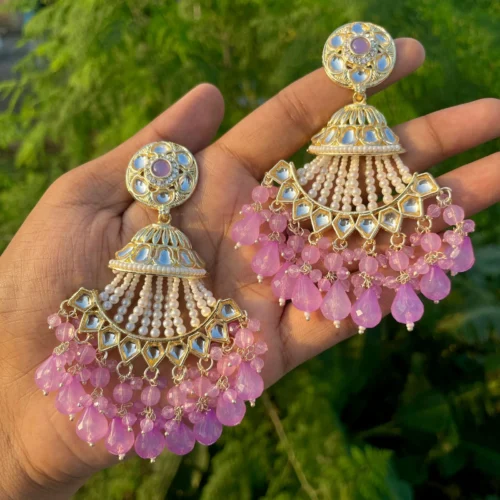 PURPLE earrings, pakistani earring, pakistani earrings, wearable jewells, wearable jewel, puja sale, sale