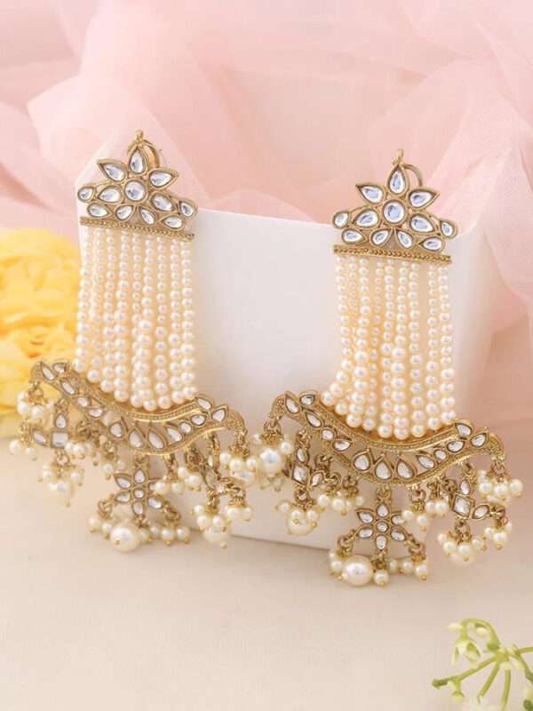 IvorySitaraDanglers_2_1800x1800 long earrings, ocassional earrings, white earring, traditional earring, wearable jewells