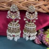 Golden Jhumka, EARRINGS, TRENDING EARRINGS, WEARABLE JEWELLS, SALE, DIWALI SALE, BOLLYOOD EARRINGS, Kundan earrings, Earrings, Jhumka