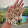 WHITE EARRINGS, EARRINGS, TRENDING EARRINGS, WEARABLE JEWELLS, SALE, DIWALI SALE, BOLLYOOD EARRINGS