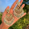 Alishba Chandbali, Alishba, SKY EARRINGS, EARRINGS, TRENDING EARRINGS, WEARABLE JEWELLS, SALE, weading SALE, BOLLYOOD EARRINGS, Kundan earrings, Earrings, chandbali, wearablejewells