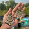 multi EARRINGS, EARRINGS, TRENDING EARRINGS, WEARABLE JEWELLS, SALE, DIWALI SALE, BOLLYOOD EARRINGS, Kundan earrings, Earrings, Chandbali