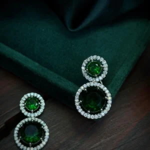 ad tops, ad studs, american diamond studs, diamond studs, green stud, green tops