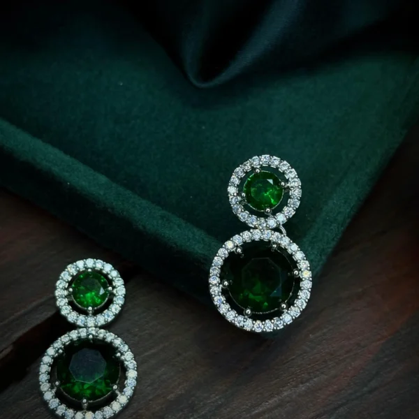 IMG-20241221-WA0010 ad tops, ad studs, american diamond studs, diamond studs, green stud, green tops
