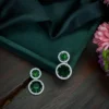 ad tops, ad studs, american diamond studs, diamond studs, green stud, green tops