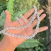 pink american diamond set, pink ad, pink diamond set, pink set, diamond set, american diamond set, wearable jewells, pink ad,