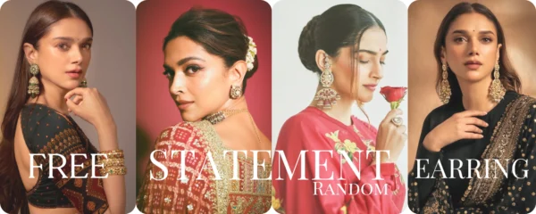 Free Free Statement Earring Worth ₹399