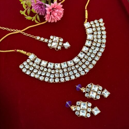 polki necklace, polki neck set, polki set, necklace, kundan necklace, kundan neck-sets, wearable jewells