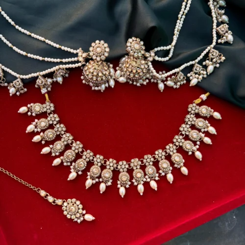 Paskistani Necklace, Kundan Neklace, Choler, Passa Set Necklace, Nackless, Passa, Samita Necklace