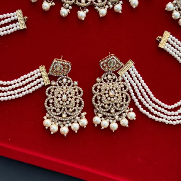 Paskistani Necklace, Kundan Neklace, Choler, Passa Set Necklace, Nackless, Passa, Madhubala,