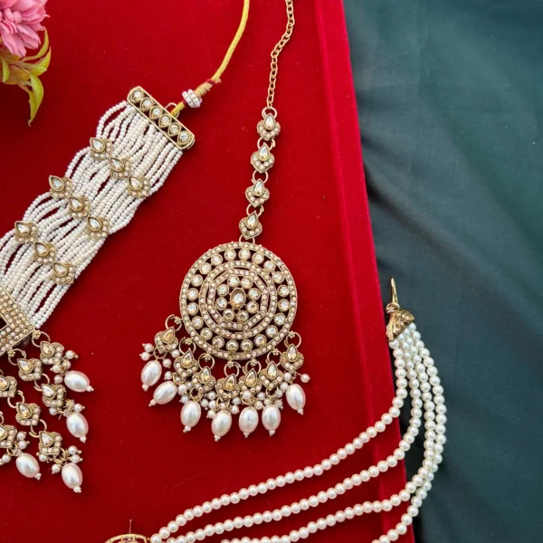 Paskistani Necklace, Kundan Neklace, Choler, Passa Set Necklace, Nackless, Passa, Zeenat ChoKer Set