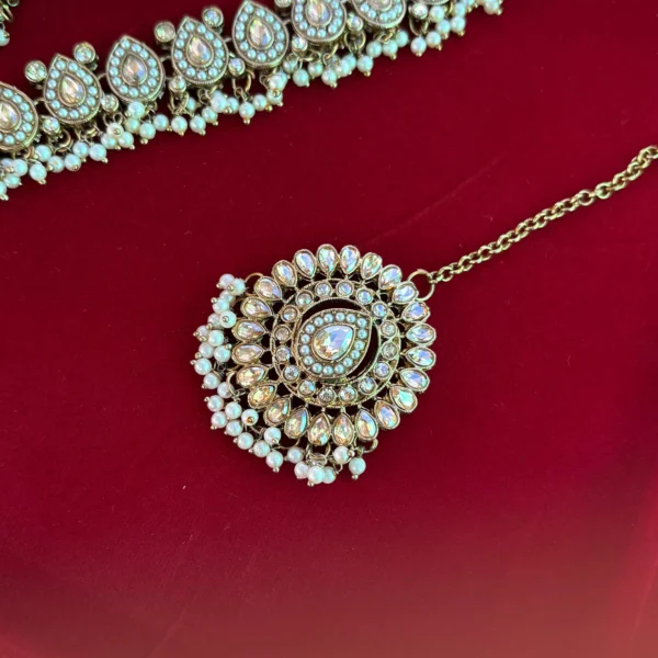 Pakistani choker set, Pakistani set, Pakistani jadau set, Pakistani necklace, choker set, multi necklace, wearable jewells