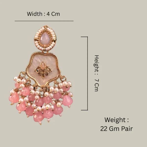 pink earrings, studs, pink earring, wearable jewells