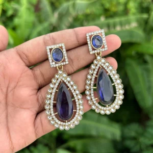 Anayla premium Studs -  Blue