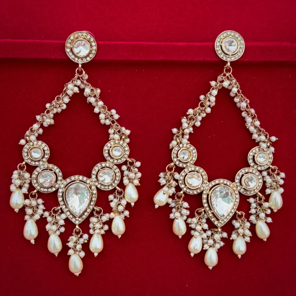 Statement earrings, kundan earrings, earrings, Jhumka, Chandbali, sale , Wearable jewells,