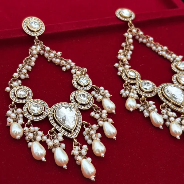 Statement earrings, kundan earrings, earrings, Jhumka, Chandbali, sale , Wearable jewells,