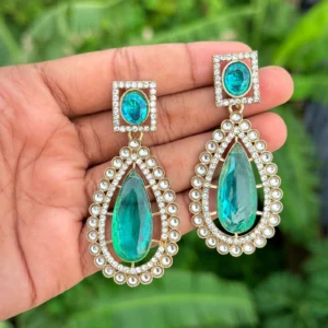 Anayla premium Studs -  Sky Blue