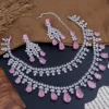 American diamond set, American diamond, ad set, white ad set, white American diamond neck set, wearable jewells, American diamond necklace, tara necklace, tara sutaria necklace