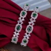 Camilla American Diamond Bangle - Green