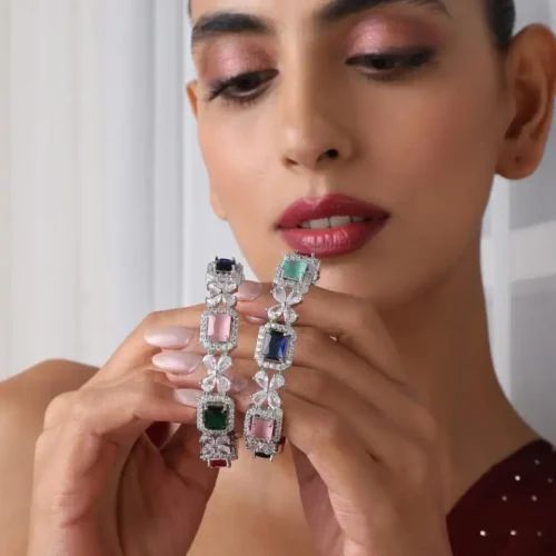 Camilla American Diamond Bangle - Multi