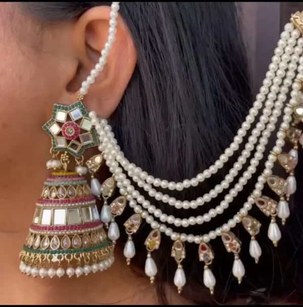 WhatsApp Image 2025-06-15 at 19.25.16_b77851c5 Noor 'e' Jahan Pakistani Jadau Jhumka Set - Multi