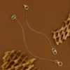 Viral Transparent Kaan Chain or Support Chain for Heavy Earring