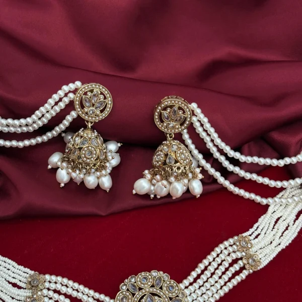 Choker Set, Necklace set, Kundan Set, White Choker, Traditional Necklace