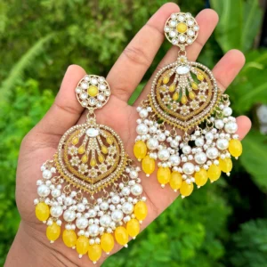 Ishq Beautiful Pakistani Earring – Yellow