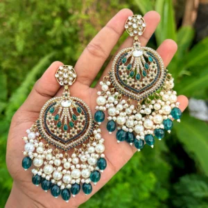 Ishq Beautiful Pakistani Earring – Teal Blue