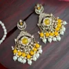 yellow earring, yellow chandbali, yellow studs, pakistani earring, bollywood earring, wearable jewells