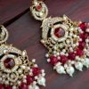 hot pink earring, rani colour chandbali, pink studs, pakistani earring, bollywood earring, wearable jewells