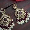 purple earring, purple colour chandbali, purple studs, pakistani earring, bollywood earring, wearable jewells