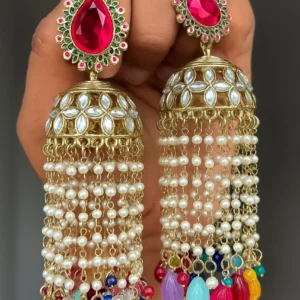 jhumka, trending jhumka, wearable jewells, bollywood jhumka, bollywood inspired jhumka set, multi jhumka, jhumka colour