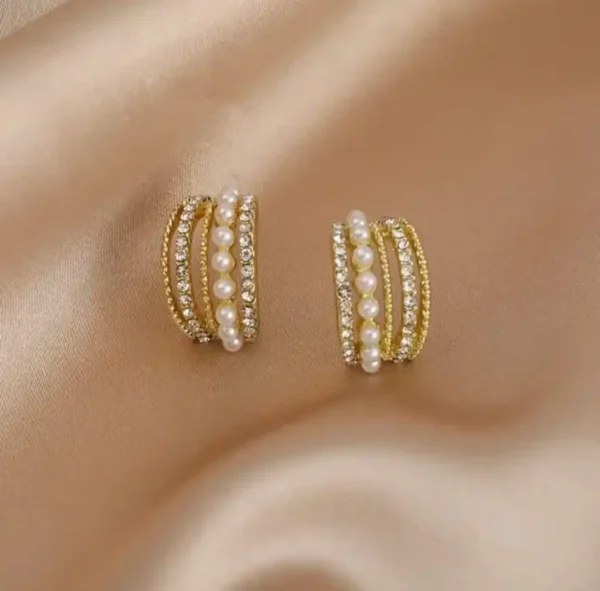 Starlite Pearl detailed earrings