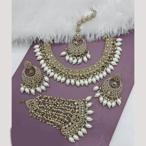 Sar 'e' Raah Reverse American Diamond Set